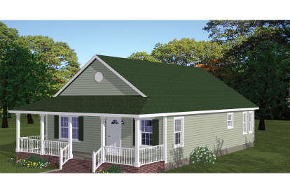 3 Bed, 2 Bath, 1315 Square Foot House Plan - #526-00082