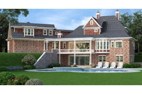 Luxury House Plan #4195-00028 Elevation Photo