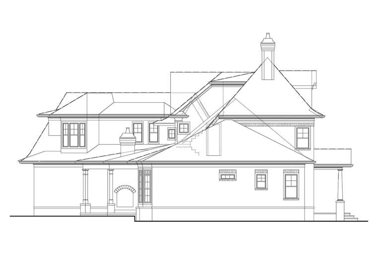 Luxury House Plan #4195-00028 Elevation Photo