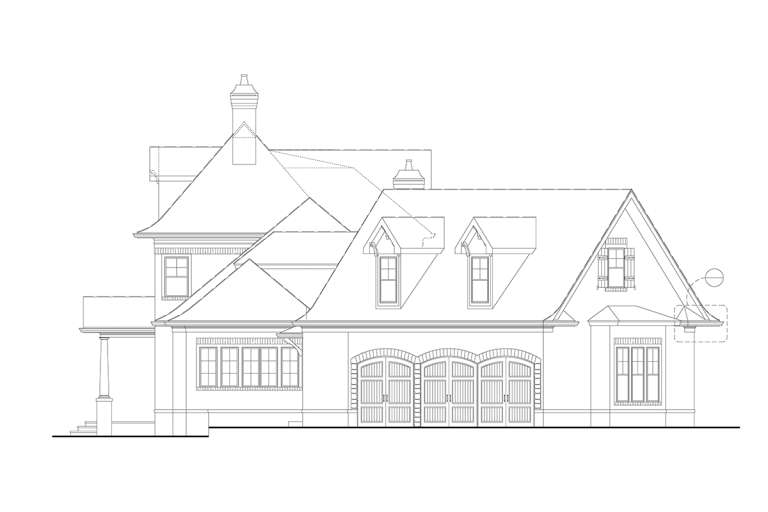 Luxury House Plan #4195-00028 Elevation Photo