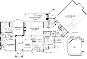 First Floor for House Plan #4195-00028