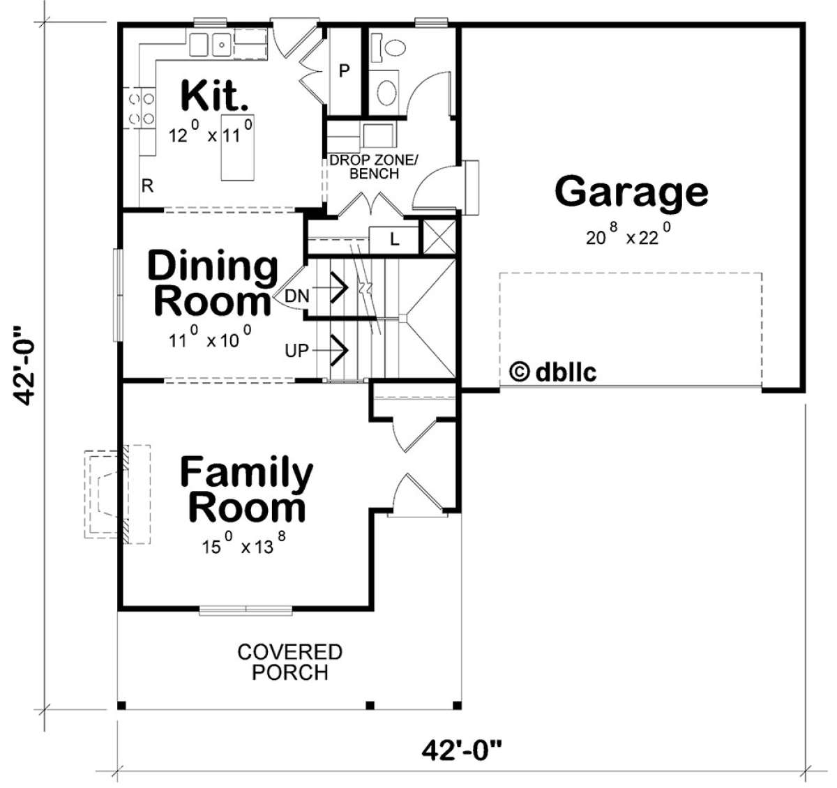First Floor for House Plan #402-01490