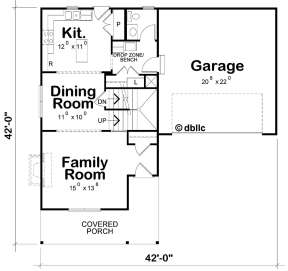 First Floor for House Plan #402-01490