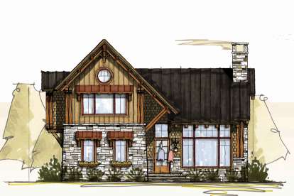 Mountain House Plan #8504-00121 Elevation Photo