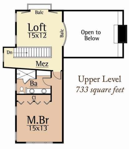 Floorplan 2 for House Plan #8504-00121