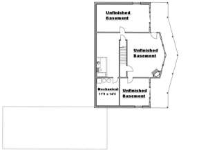 Basement Floor for House Plan #039-00483