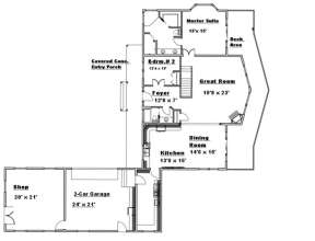 Main Floor for House Plan #039-00483