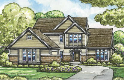 Traditional House Plan #402-01491 Elevation Photo