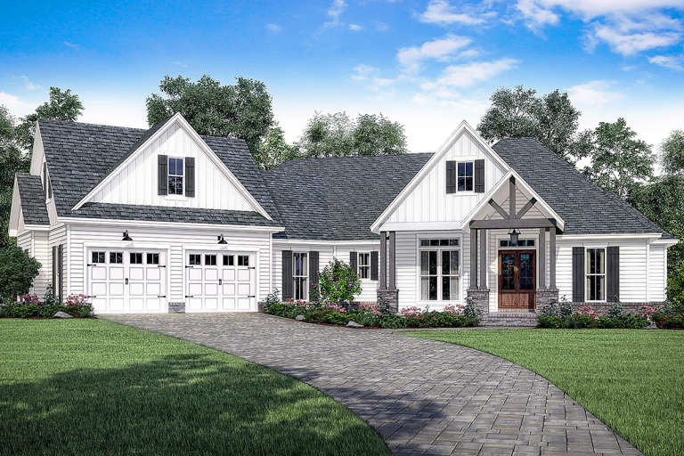 Craftsman House Plan #041-00170 Elevation Photo