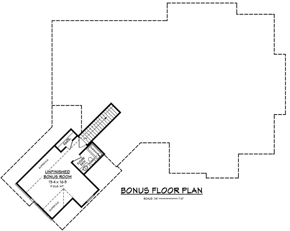 Bonus Room for House Plan #041-00170