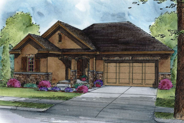 Craftsman House Plan #402-01499 Elevation Photo