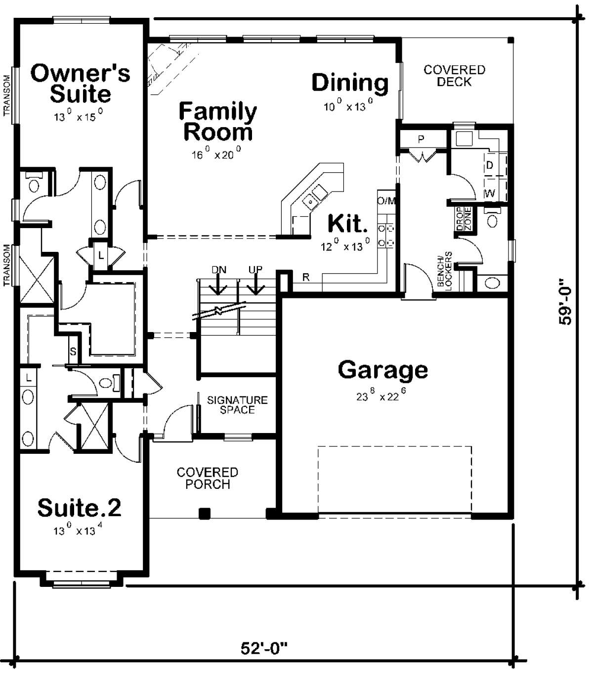 First Floor for House Plan #402-01503