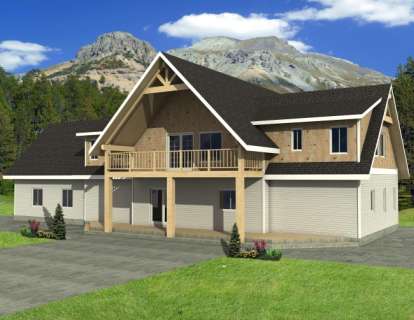 Northwest House Plan #039-00485 Elevation Photo