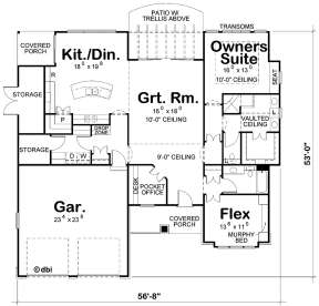 Main Level for House Plan #402-01507