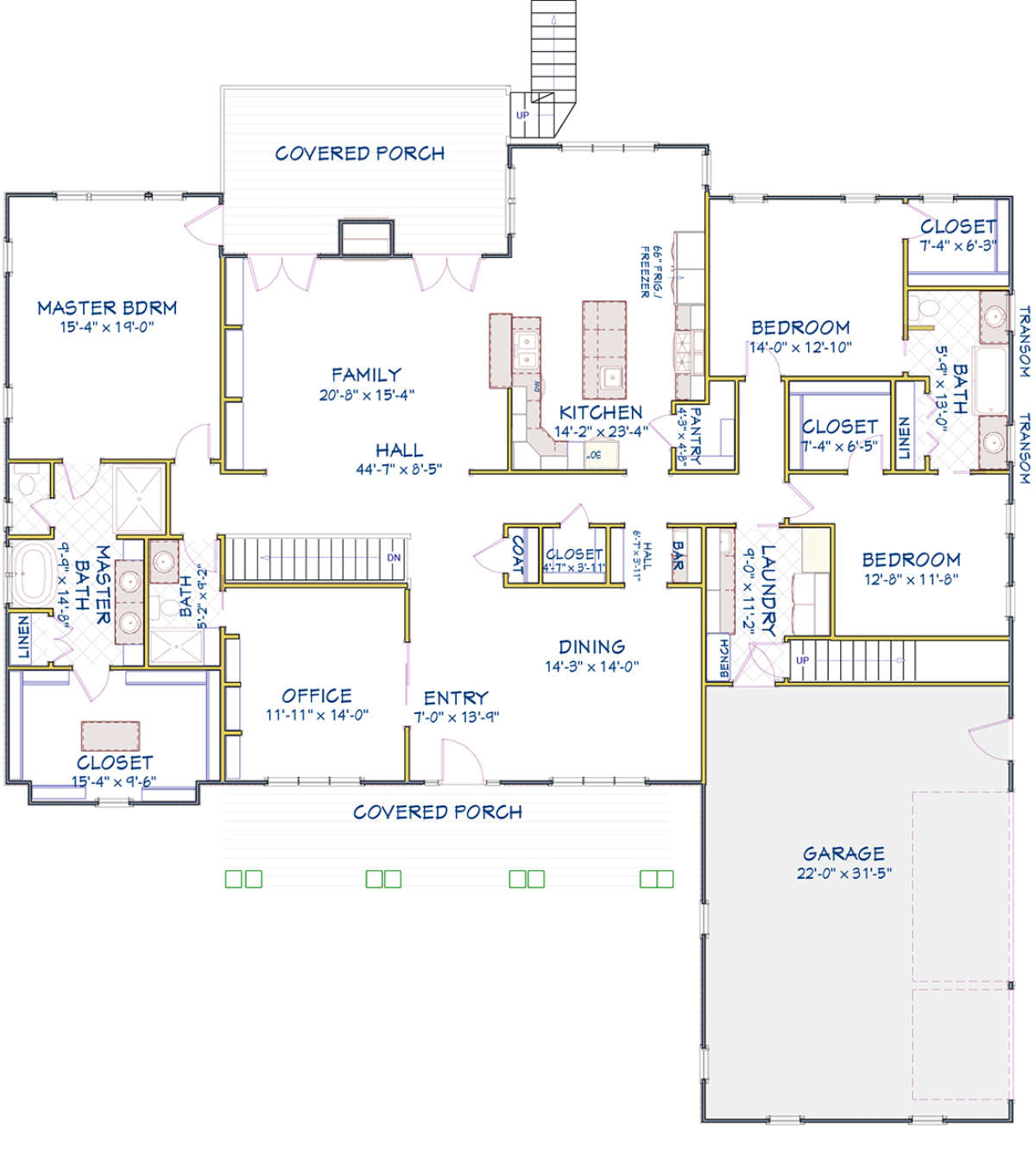 Floorplan 1 for House Plan #6849-00042