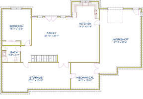 Basement for House Plan #6849-00042
