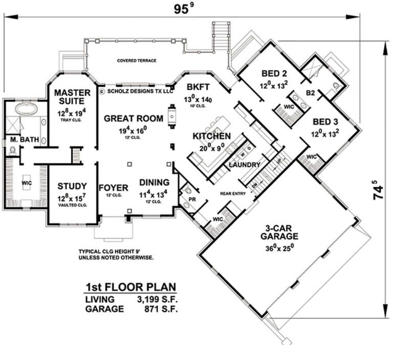 House Plan House Plan #18986 Drawing 1
