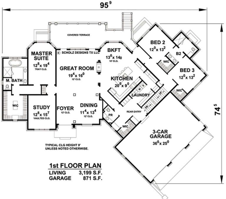 House Plan House Plan #18986 Drawing 1