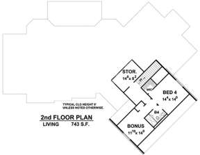 Second Floor for House Plan #402-01510