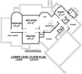 Basement  for House Plan #402-01510