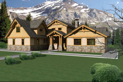 Northwest House Plan #039-00486 Elevation Photo