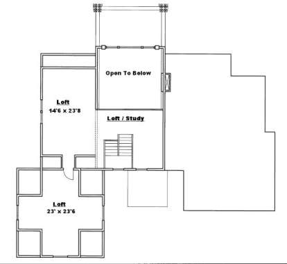Loft Floor for House Plan #039-00486