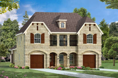 4 Bed, 4 Bath, 3552 Square Foot House Plan - #5445-00278
