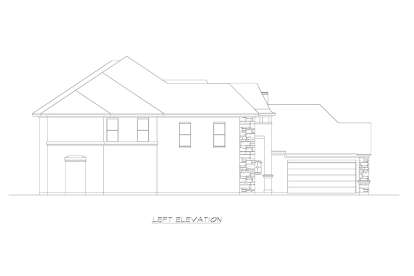 Luxury House Plan #5445-00279 Elevation Photo