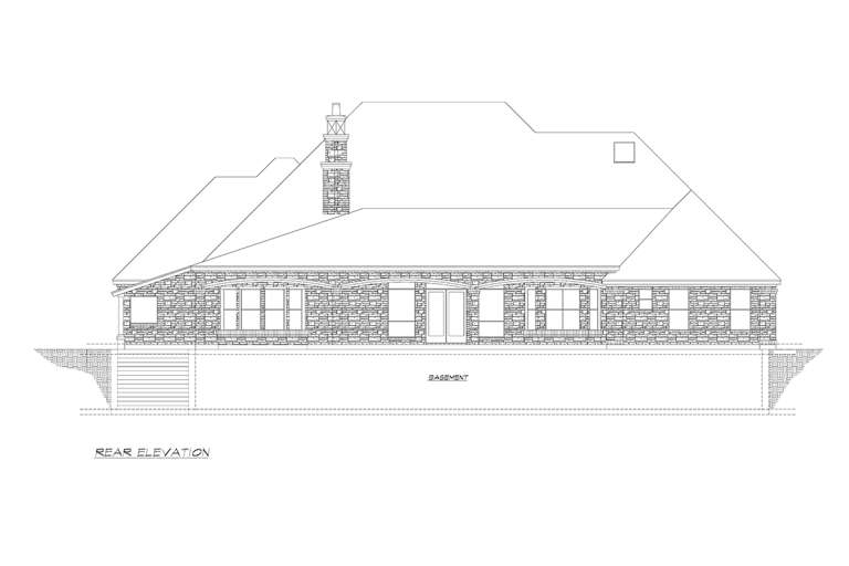 European House Plan #5445-00282 Elevation Photo