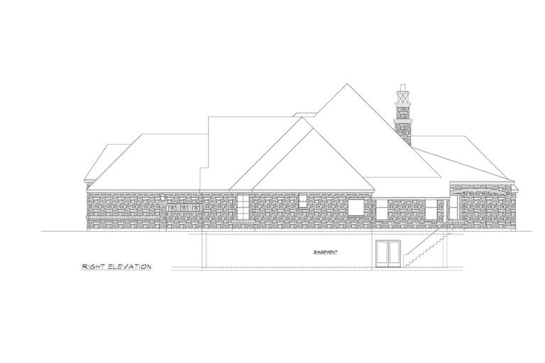 European House Plan #5445-00282 Elevation Photo