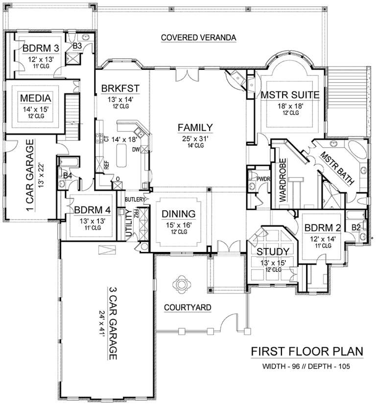 House Plan House Plan #18994 Drawing 1