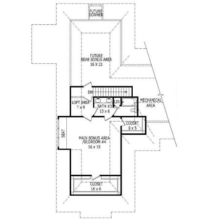 Second Floor for House Plan #940-00076