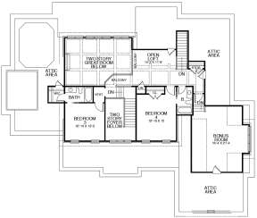 Second Floor for House Plan #8059-00003