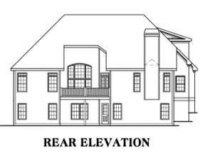 Ranch House Plan #009-00003 Elevation Photo