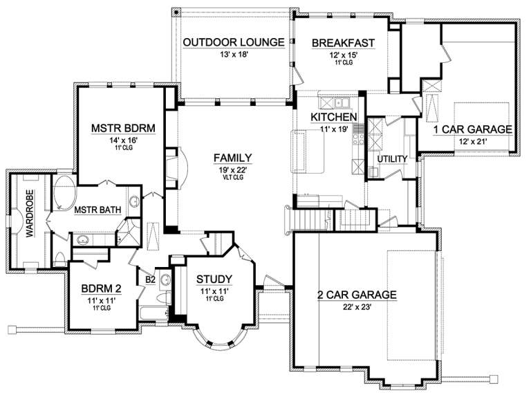 House Plan House Plan #19004 Drawing 1