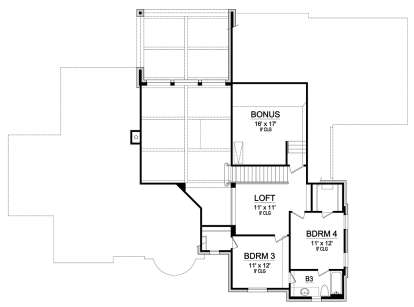 Second Floor for House Plan #5445-00289