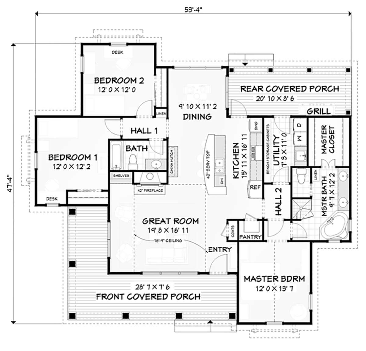 Main Floor for House Plan #3125-00020