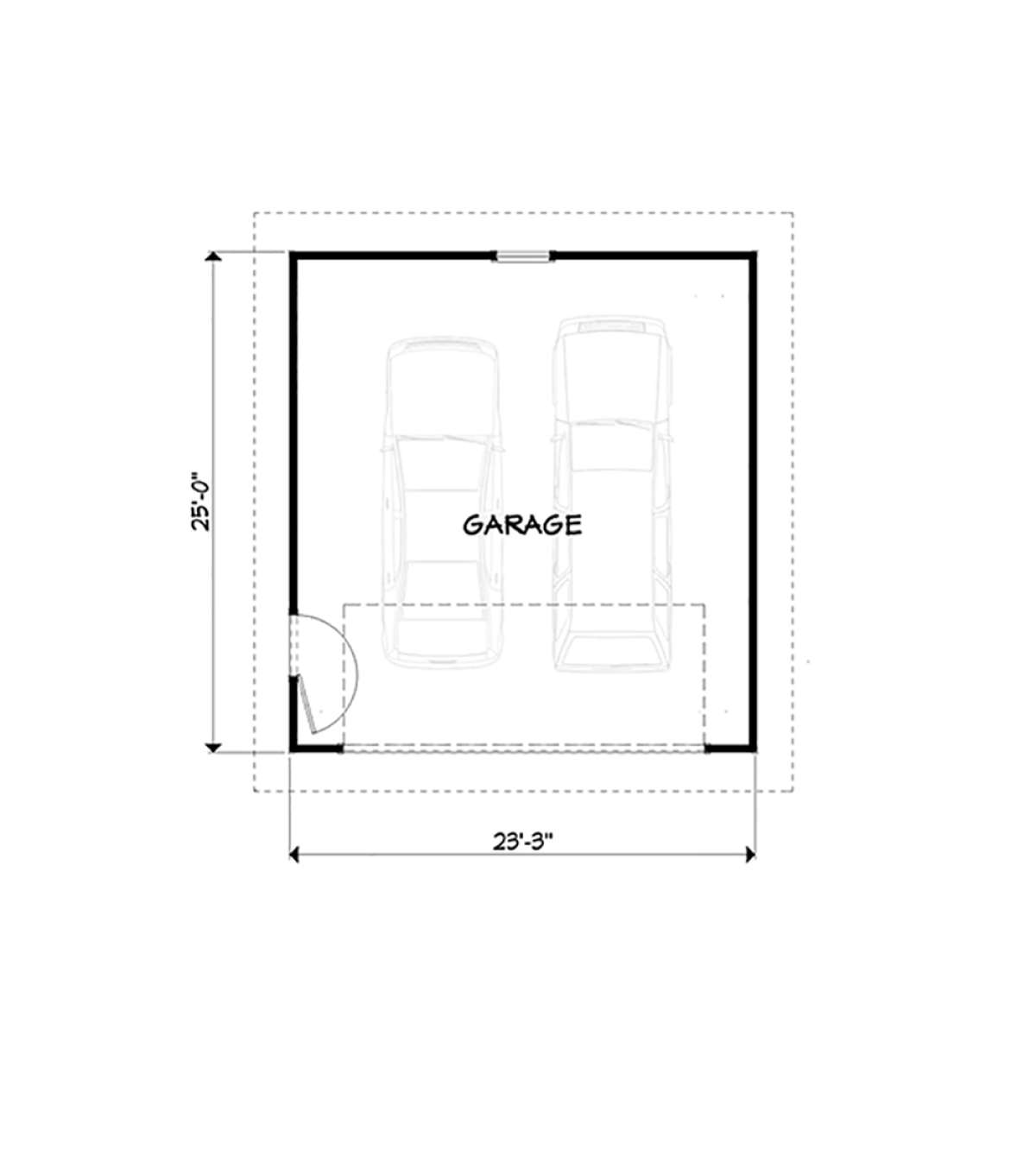 Garage for House Plan #3125-00020