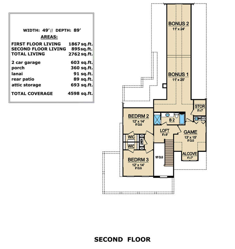 House Plan House Plan #19006 Drawing 2