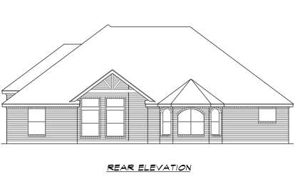 European House Plan #5445-00292 Elevation Photo