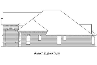 European House Plan #5445-00292 Elevation Photo