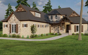 Craftsman House Plan #110-01055 Elevation Photo