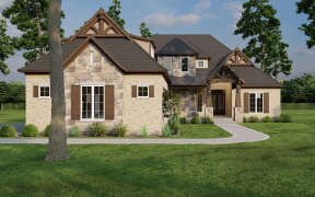Craftsman House Plan #110-01055 Elevation Photo