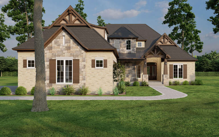 Craftsman House Plan #110-01055 Elevation Photo