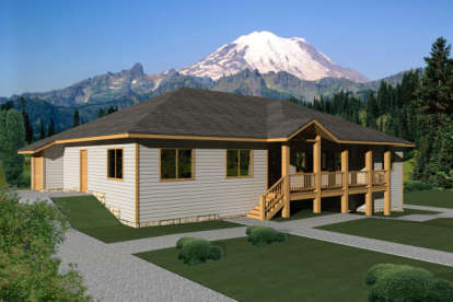 Northwest House Plan #039-00488 Elevation Photo