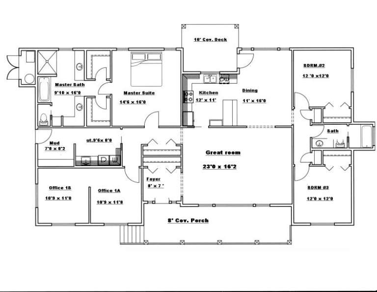 House Plan House Plan #1901 Drawing 1