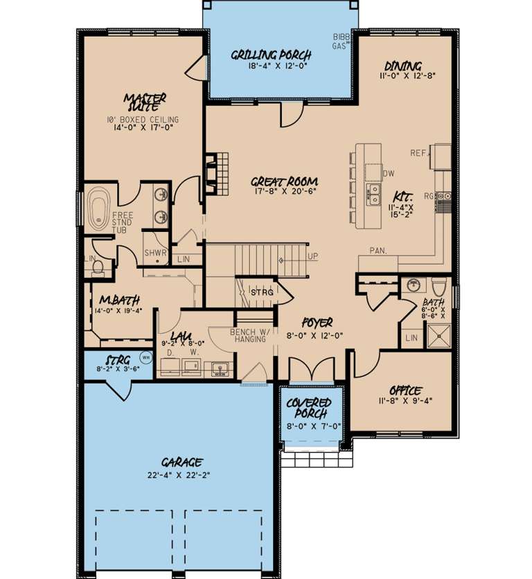 House Plan House Plan #19010 Drawing 1