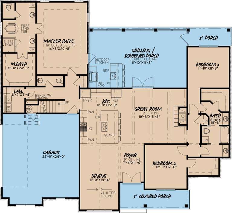 House Plan House Plan #19012 Drawing 1