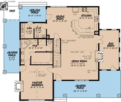 First Floor for House Plan #8318-00072