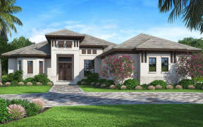 Florida House Plan #207-00062 Elevation Photo